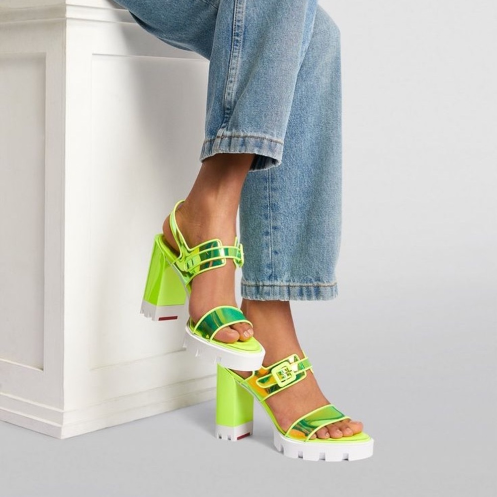 Christian Louboutin Loubi Duniss Neon platform Heels